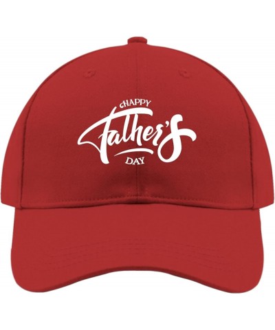 Fathers Day hat mom hat Black hat Gifts for Her Cycling Hat Red $10.37 Baseball Caps