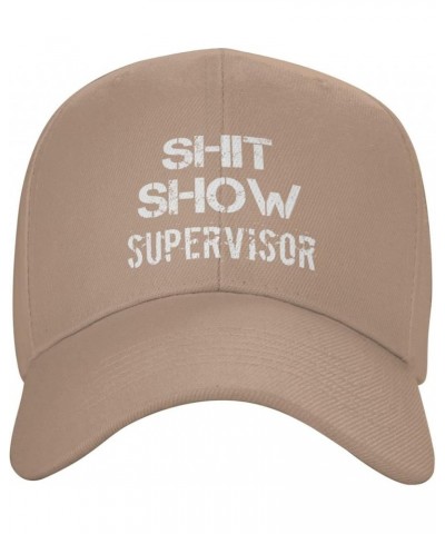 Shit Show Supervisor Hat Women Baseball Hat Funny Hat Natural $12.21 Cowboy Hats