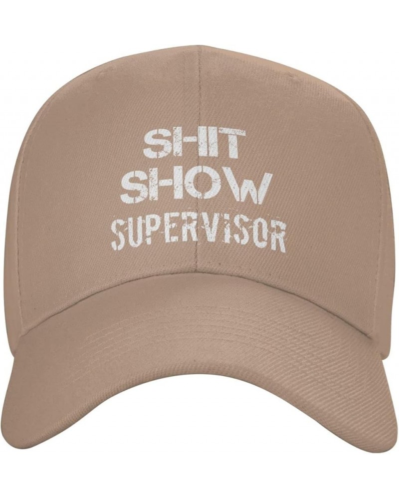 Shit Show Supervisor Hat Women Baseball Hat Funny Hat Natural $12.21 Cowboy Hats