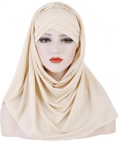 Chemo Head Scarf Beanie Skull Cover Cap Turbans for Women Long Hair Cancer Hats Head Scarf Sleep Beanie Headwraps F-beige $9....