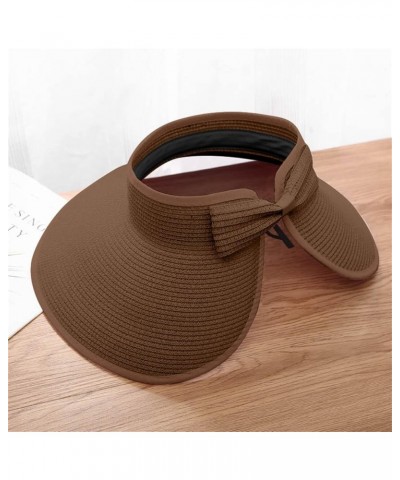 Summer Hat for Women Sun Visor Hats Beach Hats Wide Brim UPF 50+ UV Protection Sun Hat Packable Foldable Bucket Hat Coffee $8...