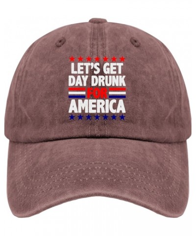 Womens Baseball Hat Presidents Day Funny Caps for Men Sports Hat Breathable Sun Hat Wine Red $10.44 Visors