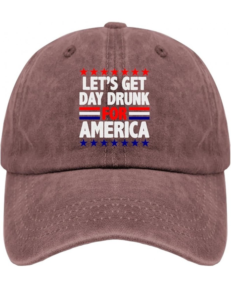 Womens Baseball Hat Presidents Day Funny Caps for Men Sports Hat Breathable Sun Hat Wine Red $10.44 Visors