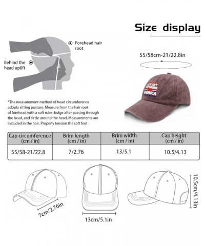 Womens Baseball Hat Presidents Day Funny Caps for Men Sports Hat Breathable Sun Hat Wine Red $10.44 Visors