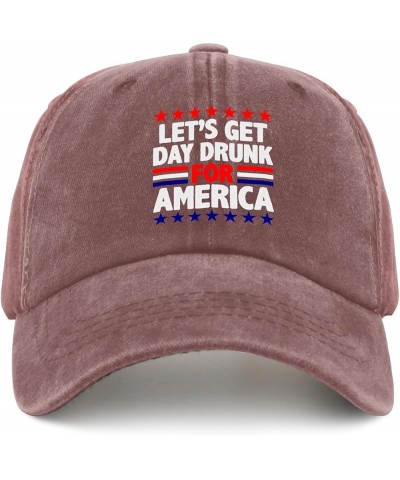 Womens Baseball Hat Presidents Day Funny Caps for Men Sports Hat Breathable Sun Hat Wine Red $10.44 Visors