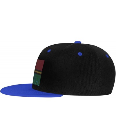 Flag of Vanuatu Snapback Hat for Men Women Baseball Cap Trucker Flat Bill Hats Dad Caps Blue $14.54 Baseball Caps