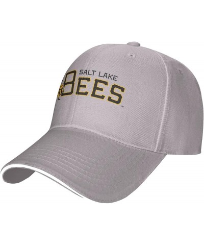 Salt Lake Bees Sandwich Cap Unisex Classic Baseball Capunisex Adjustable Casquette Dad Hat Gray $10.47 Baseball Caps