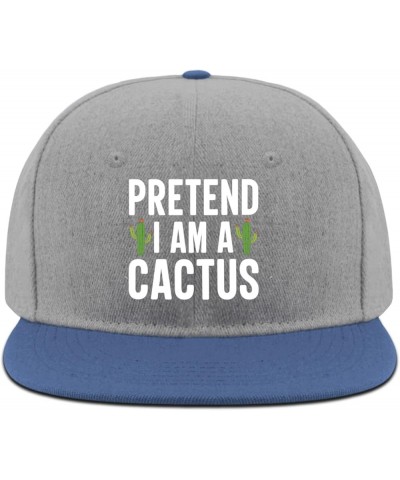 Pretend a Cactus Baseball Cap Funny hat blue03 Womens Beach hat Gifts for Men Outdoor Hats Blue03 $9.60 Baseball Caps