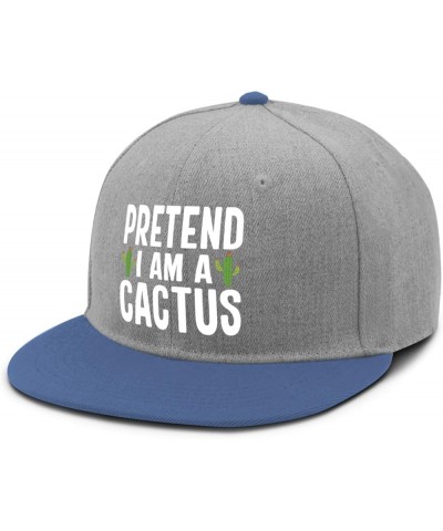 Pretend a Cactus Baseball Cap Funny hat blue03 Womens Beach hat Gifts for Men Outdoor Hats Blue03 $9.60 Baseball Caps