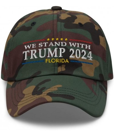 Florida for Trump 2024 Hat :: RAF Collection Green Camo $20.15 Baseball Caps