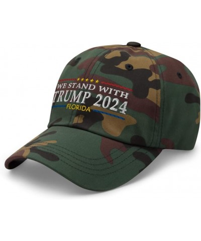 Florida for Trump 2024 Hat :: RAF Collection Green Camo $20.15 Baseball Caps