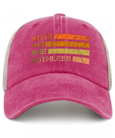 Vote Hat Vote We're Ruthless Hats for Womens Men AllBlack Vintage Hat Bucket Hat Fishing Hats Dad Hats Pink $13.56 Cowboy Hats