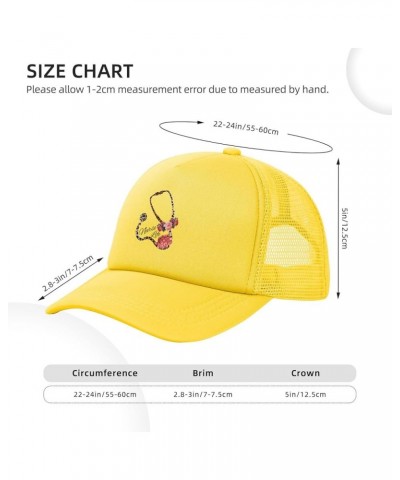 Nurse Life Baseball Cap for Men Women Adjustable Mesh Trucker Hat Black Yellow $9.23 Baseball Caps