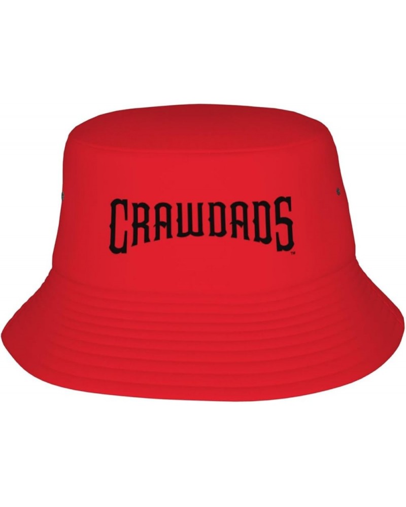 Hickory Crawdads Bucket Hats Fashion Sun Cap Packable Outdoor Fisherman Hat Black $10.50 Bucket Hats