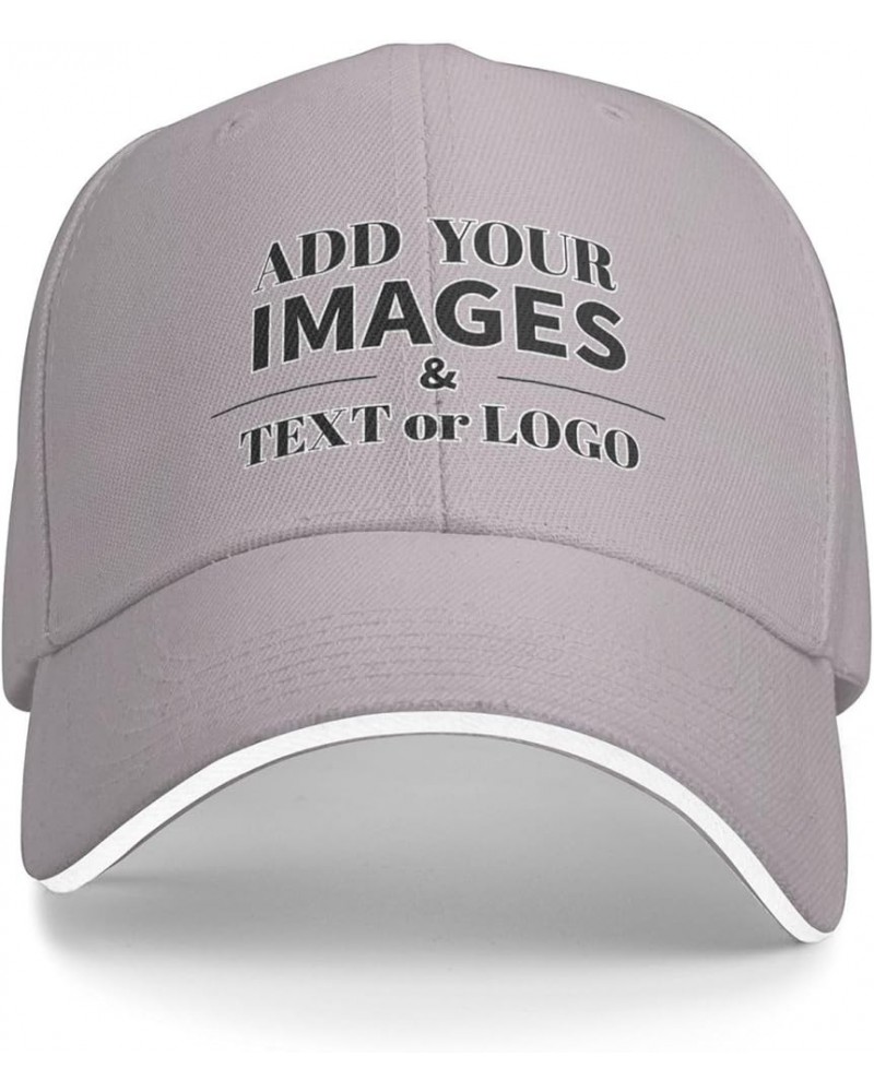 Custom Baseball Cap Be Applicable for Exercise Custom Hats for Women Design Gift for Dad/Mom Design Your Text Black Gray $9.5...