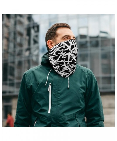 Anchor Modern Print Neck Gaiter Face Mask Bandana Balaclava Cooling Breathable Face Cover UV Protection Magic Scarf Headband ...