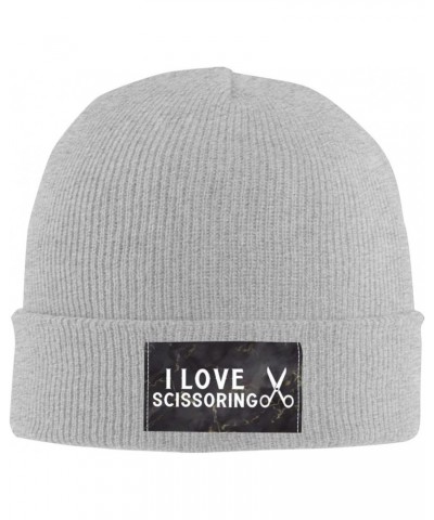 I Love Scissoring Mens Winter Beanie Hats Warm Knit Hats Skull Cap Winter Hat for Women Gray $10.12 Skullies & Beanies