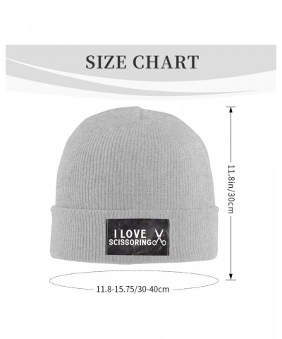 I Love Scissoring Mens Winter Beanie Hats Warm Knit Hats Skull Cap Winter Hat for Women Gray $10.12 Skullies & Beanies