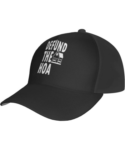 Defund The HOA Hat Outdoor Adult Unisex Baseball & Sandwich Caps Black $12.54 Baseball Caps