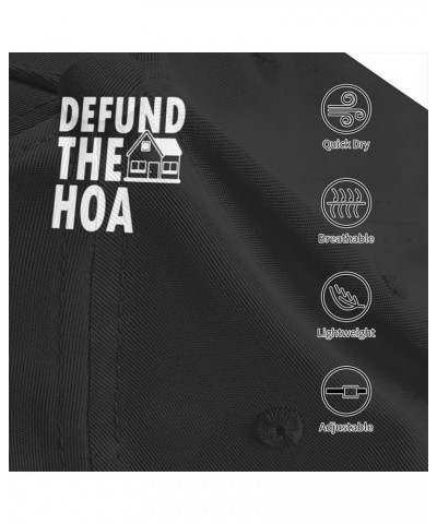 Defund The HOA Hat Outdoor Adult Unisex Baseball & Sandwich Caps Black $12.54 Baseball Caps