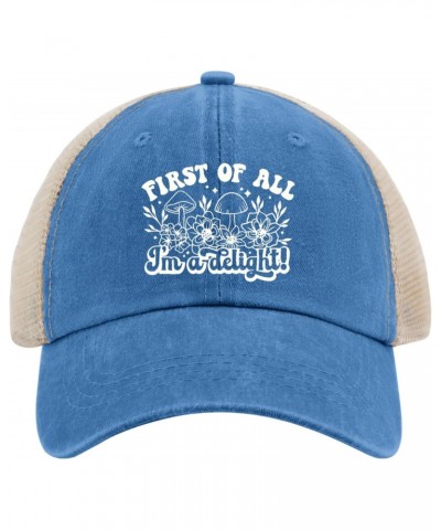 First of All I'm A Delight Hat Running Hats for Women AllBlack Mens Golf Hat Gifts for Mom Sun Hat $16.67 Cowboy Hats