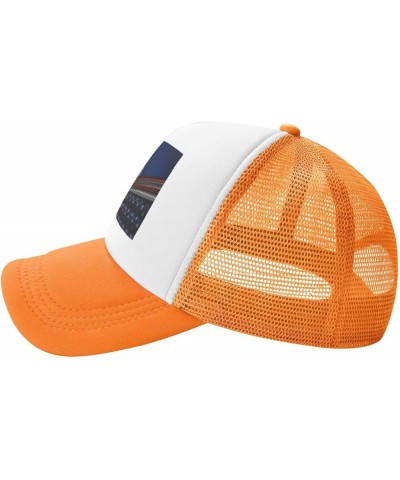 Vintage United States El Salvador Flag America Mesh Baseball Cap Orange $9.02 Baseball Caps