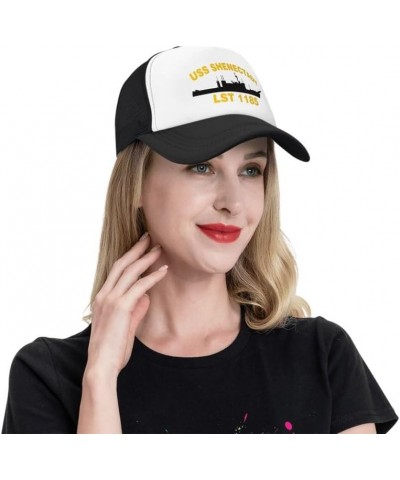 USS SHENECTADY LST 1185 Flag-Trucker Hats Denim Hats Cowboy Knit hat Baseball Caps Fisherman's hat Black $12.43 Baseball Caps