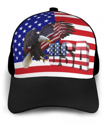 American Eagle Hat Adjustable Funny Fashion Cap for Men Women Black1 $12.83 Baseball Caps