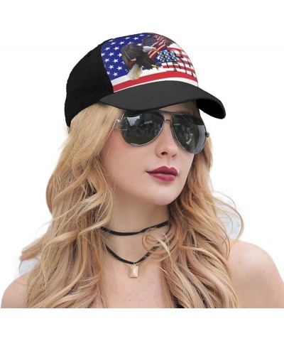 American Eagle Hat Adjustable Funny Fashion Cap for Men Women Black1 $12.83 Baseball Caps