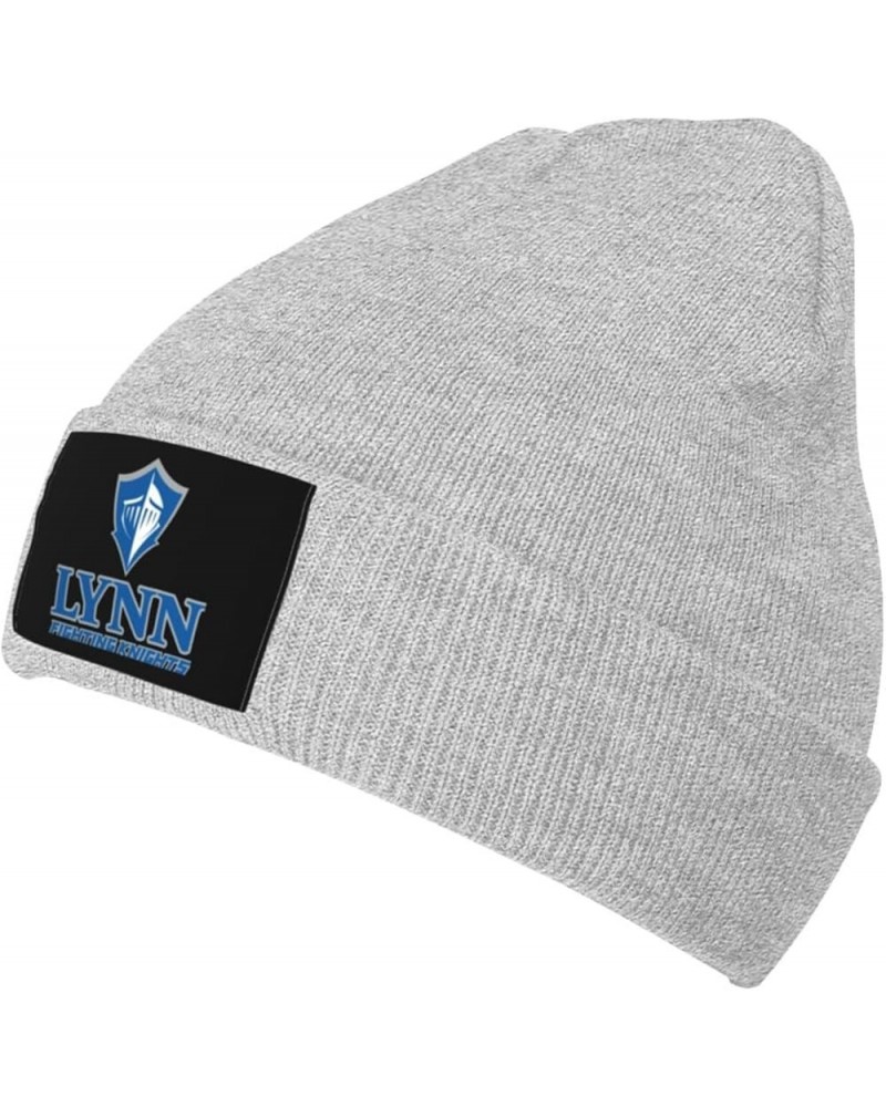 Lynn University Logo Cold Weather Cuffed Knit Beanie Skully Cap Hat One Size Fit Most Gray $6.50 Skullies & Beanies