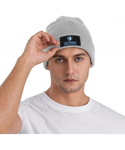 Lynn University Logo Cold Weather Cuffed Knit Beanie Skully Cap Hat One Size Fit Most Gray $6.50 Skullies & Beanies