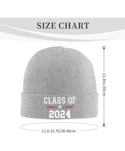 Class of 2024 Graduation High School College Senior Knit Hats Winter Warm Chunky Beanie Hat for Men Women Gray $12.27 Skullie...