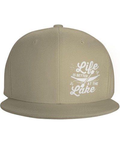 Men and Women Baseball Hat Life is Better at The Lake Vacation Funny Vintage Dad Hat Adjustable Casquette Cap,Black Natural $...