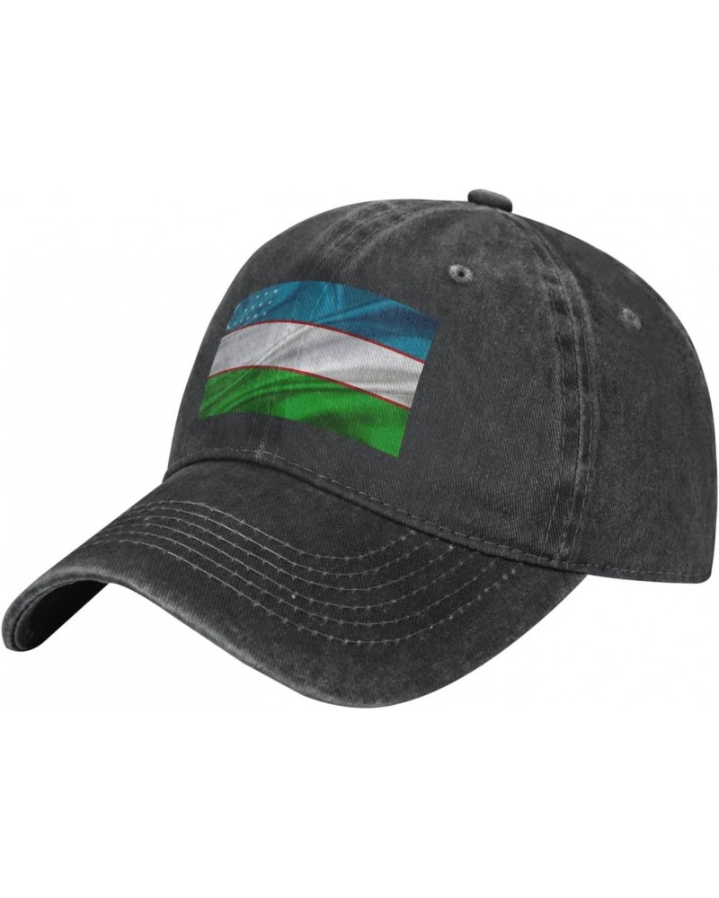 Uzbekistan Flag Vintage Cowboy Baseball Cap Denim Hat Classic Adjustable6 $9.82 Baseball Caps