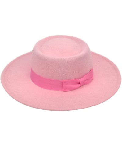 Top Hats for Women Wide Brim Wool Felt Fedoras Hat Men Autumn Winter Fashion Pork Pie Wedding Church Caps 8 $19.18 Fedoras