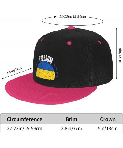 The Ukraine Flag and Freedom Baseball Cap for Men Women Snapback Hat Adjustable Flat Bill Hats Pink $12.61 Baseball Caps