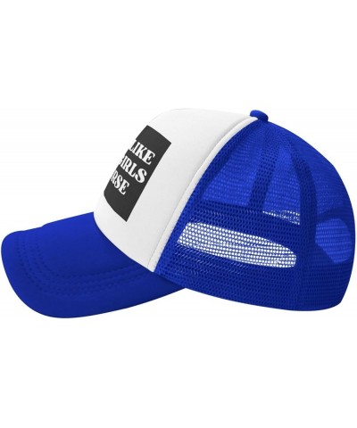 I'm Not Like Other Girls I'm Worse Hats Mesh Hat Cute Baseball Cap Sun Trucker Hat Men Women Blue $12.42 Baseball Caps