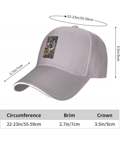 Baseball Cap for Ali.ce Cha.ins Hat Man's Lovely Cap Polo Style Hat Adjustable Outdoor Unisex Cap Gray $15.17 Baseball Caps