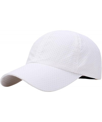 Baseball Cap for Men & Women, Breathable Mesh American Flag Trucker Hat, Adjustable Snapback Closure White $6.53 Baseball Caps