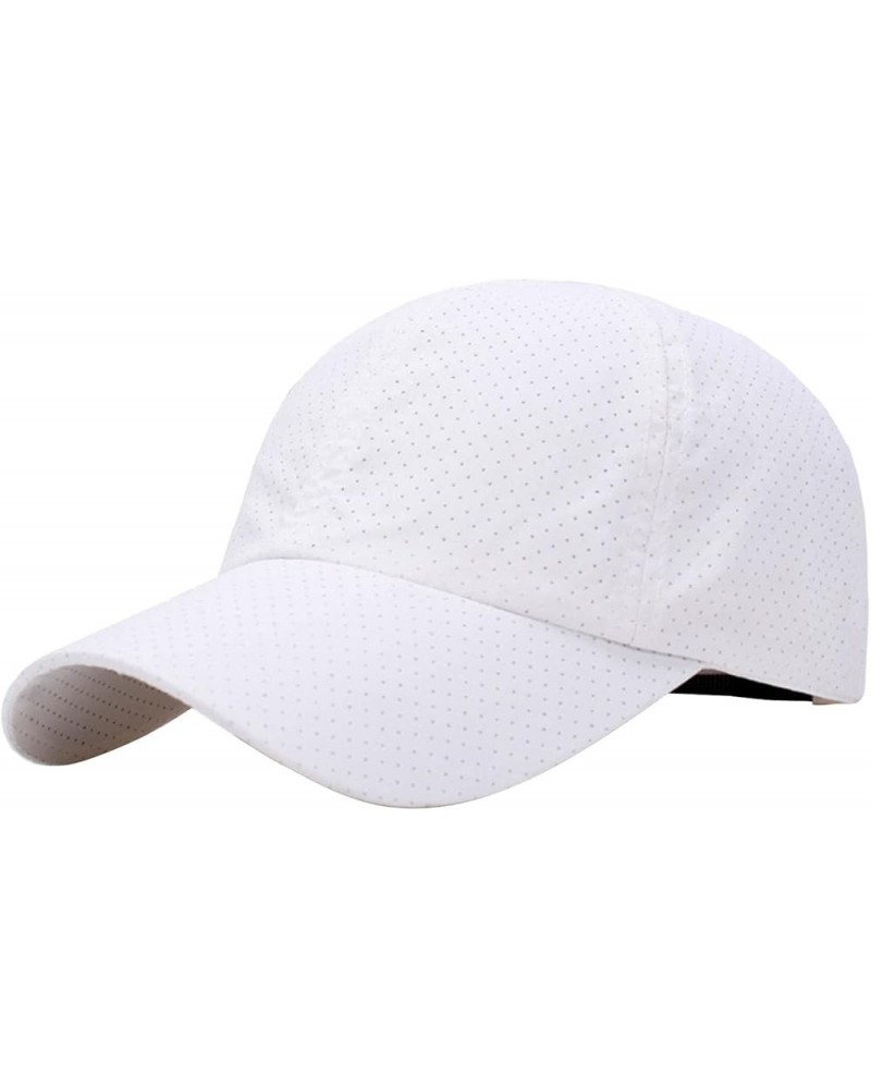 Baseball Cap for Men & Women, Breathable Mesh American Flag Trucker Hat, Adjustable Snapback Closure White $6.53 Baseball Caps