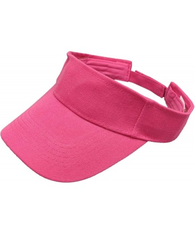 Sun Sport Visors Hat Fits Men Women, Running Beach Cap Long Brim Summer Gifts Birthday Easter Hot Pink $6.47 Visors