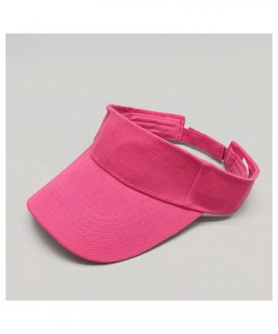 Sun Sport Visors Hat Fits Men Women, Running Beach Cap Long Brim Summer Gifts Birthday Easter Hot Pink $6.47 Visors