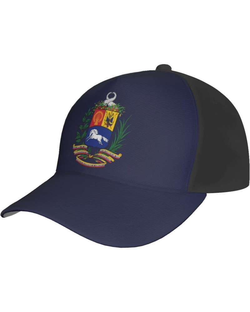 Coat of Arms of Venezuela Baseball Cap Adjustable Men Women Tucker Dad Hat Black $13.02 Baseball Caps