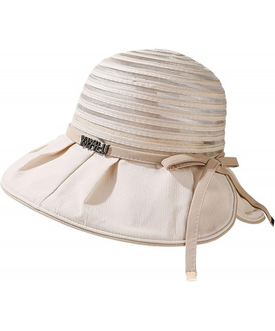 Sun Hats for Women,Hide Brim UPF 50+ Sun Protection Comfortable Womens Bucket Hat for Outdoor Travel White $9.89 Sun Hats