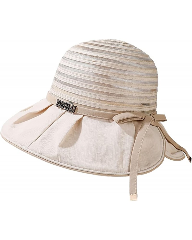 Sun Hats for Women,Hide Brim UPF 50+ Sun Protection Comfortable Womens Bucket Hat for Outdoor Travel White $9.89 Sun Hats