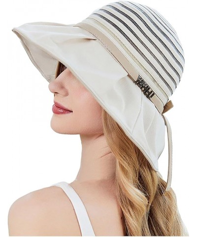 Sun Hats for Women,Hide Brim UPF 50+ Sun Protection Comfortable Womens Bucket Hat for Outdoor Travel White $9.89 Sun Hats