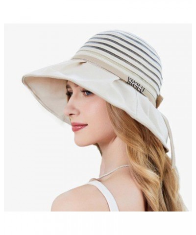 Sun Hats for Women,Hide Brim UPF 50+ Sun Protection Comfortable Womens Bucket Hat for Outdoor Travel White $9.89 Sun Hats