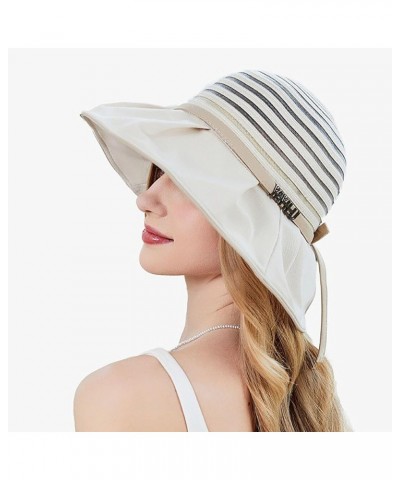 Sun Hats for Women,Hide Brim UPF 50+ Sun Protection Comfortable Womens Bucket Hat for Outdoor Travel White $9.89 Sun Hats