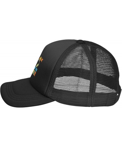 Relax The DJ's Here Hat Adult Mesh Baseball Cap Trucker Sun Visor Outdoor Sports Cap for Men Women Black $11.30 Baseball Caps