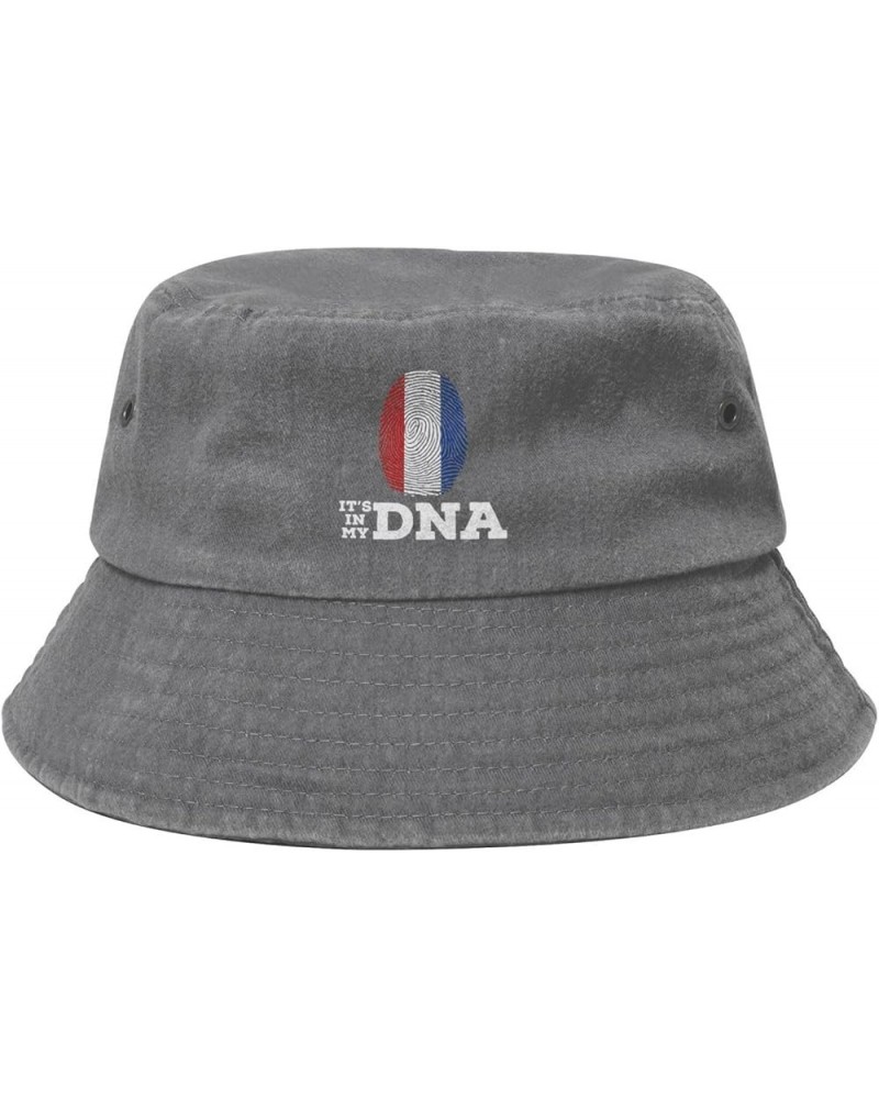 Yugoslavia It's in My DNA Bucket Hat for Men Women Outdoor Washed Cotton Sun Hats Travel Beach Hat Gray $13.87 Bucket Hats